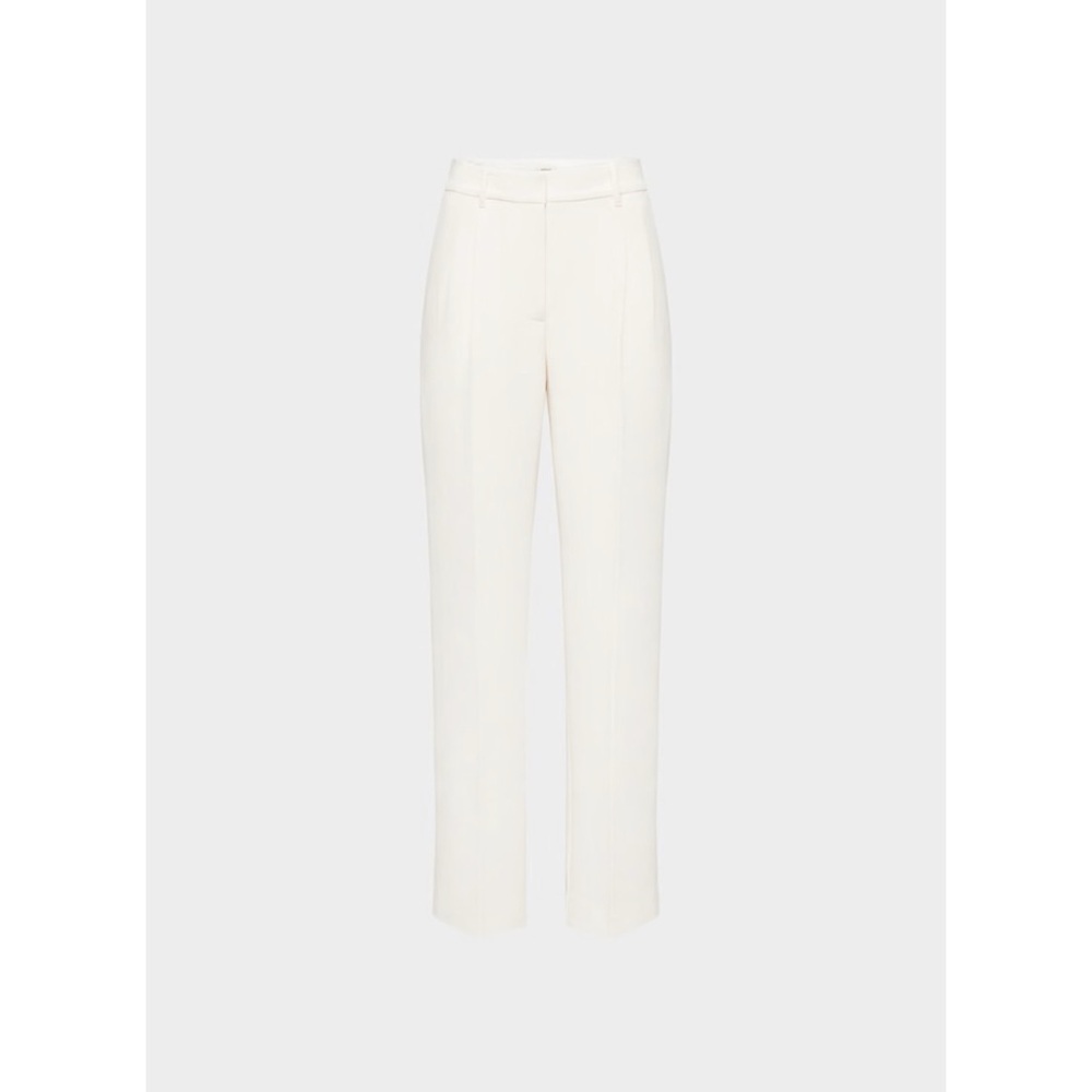 Aritzia Effortless Pant Crepette, Light Birch, Size 4 Tall